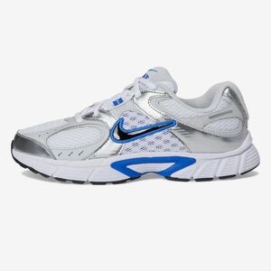 Nike V5 RNR  Metallic Silver & Blue Sneakers  - Big Kids / Women